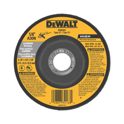 Dewalt Depressed Centre Metal Grinding Wheels