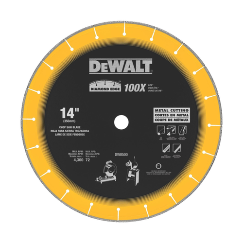 Dewalt Diamond Edge Chopsaw Wheels - DW8500
