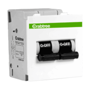 Havells Crabtree Verona 25 A DP Mini MCB 'C' Series 3 KA DCVNCDPA025