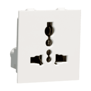 Havells Crabtree Thames 6-13A Universal Shuttered Socket ACTKUXW130