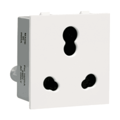 Havells Crabtree Thames 6-16 A 3 Pin Combined Shuttered Socket ACTKCXW163