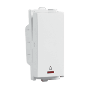 Havells Crabtree Verona Switch 10A 1 Way Bell Push with Indicator ACVSBIW101