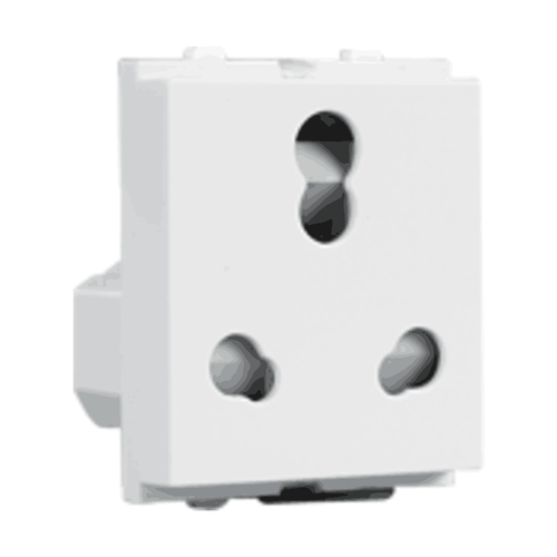 Havells Crabtree Verona 6/16A 3Pin Combined Shuttered Socket ACVKCWW163