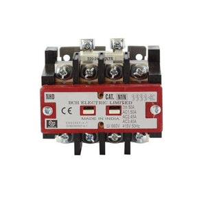 BCH NHD Series 4 Pole Contactor AC Control Size 0