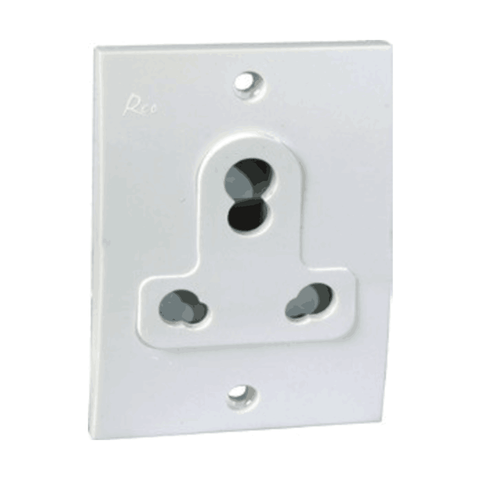 Havells Reo 6/16A Socket 2 Hole (Ceramic) - AHEKYXW163