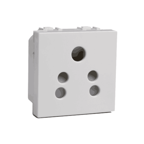Havells Modular Coral 6A 5 Pin Shuttered Socket AHLKPXW065