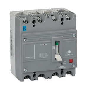Havells Adjustable Thermal and Magnetic Mccb Four Pole AS Frame 25kA
