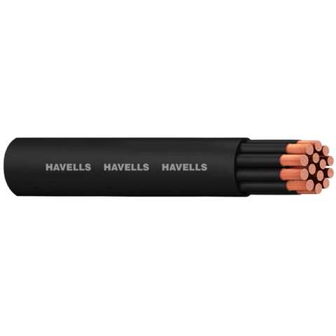 Havells 14 Core Round PVC insulated and FR PVC Round Sheathed Flexible Industrial Cables - 100 meters